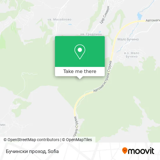 Карта Бучински проход