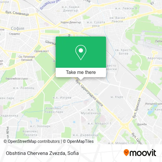 Карта Obshtina Chervena Zvezda