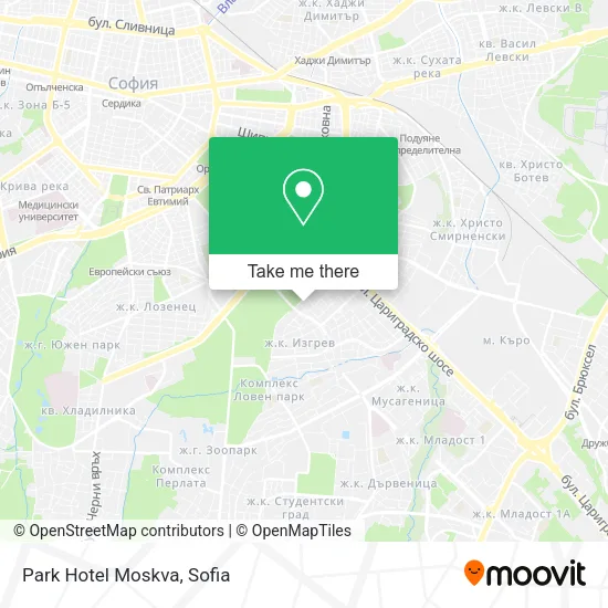 Карта Park Hotel Moskva