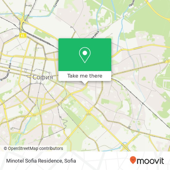 Карта Minotel Sofia Residence