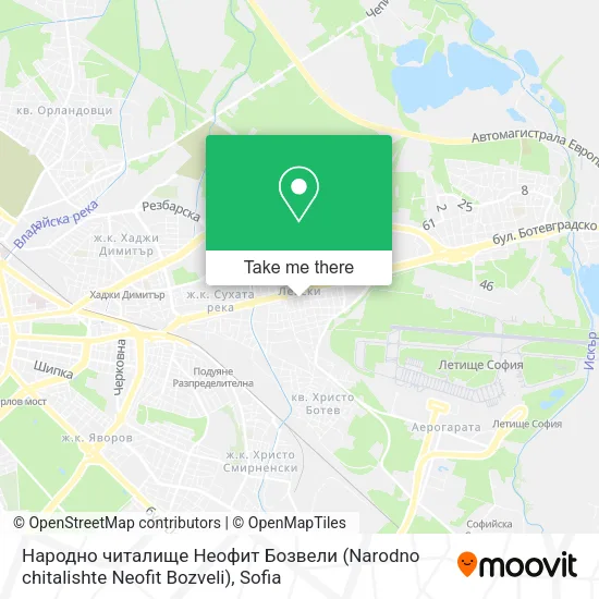 Карта Народно читалище Неофит Бозвели (Narodno chitalishte Neofit Bozveli)