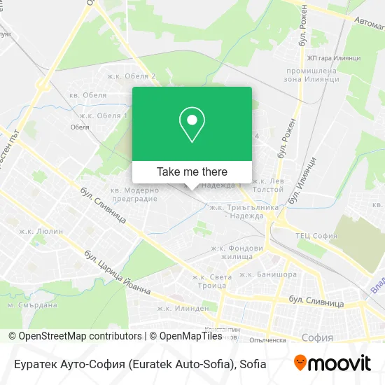 Карта Еуратек Ауто-София (Euratek Auto-Sofia)