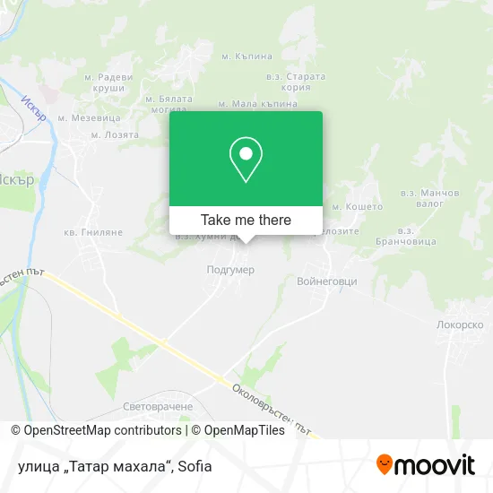 улица „Татар махала“ map