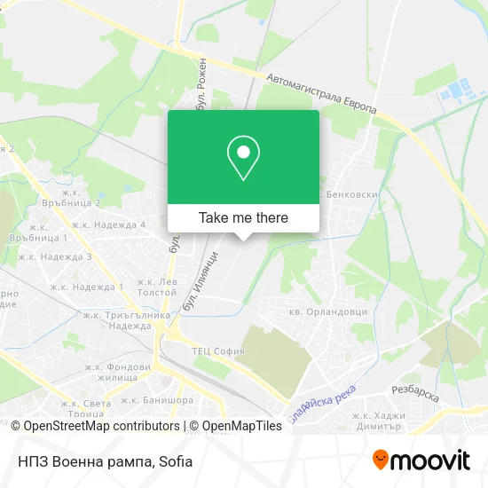 Карта НПЗ Военна рампа