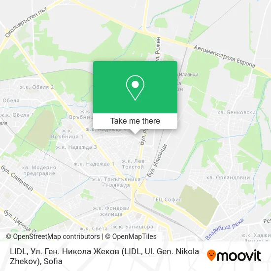 LIDL, Ул. Ген. Никола Жеков (LIDL, Ul. Gen. Nikola Zhekov) map