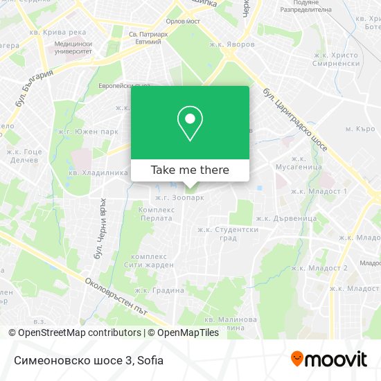 Симеоновско шосе 3 map
