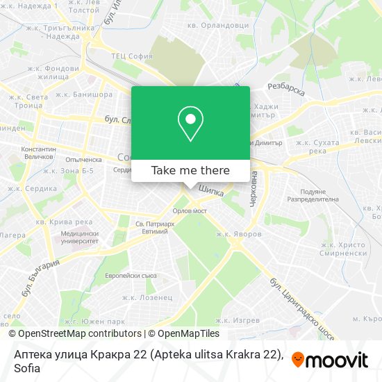 Карта Аптека улица Кракра 22 (Apteka ulitsa Krakra 22)