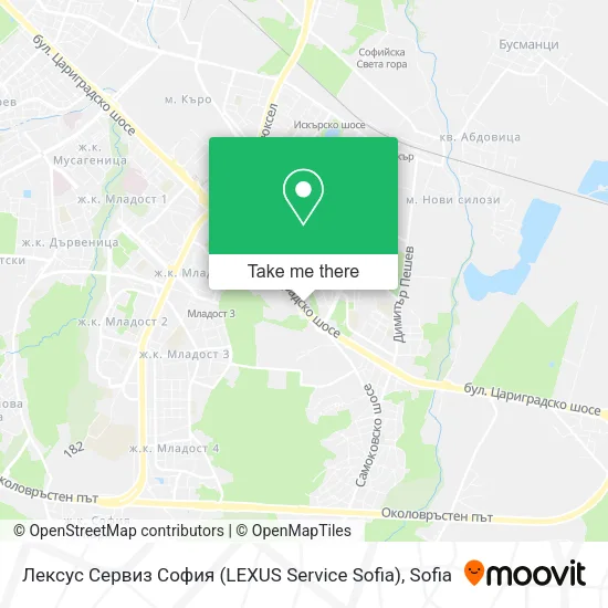 Лексус Сервиз София (LEXUS Service Sofia) map