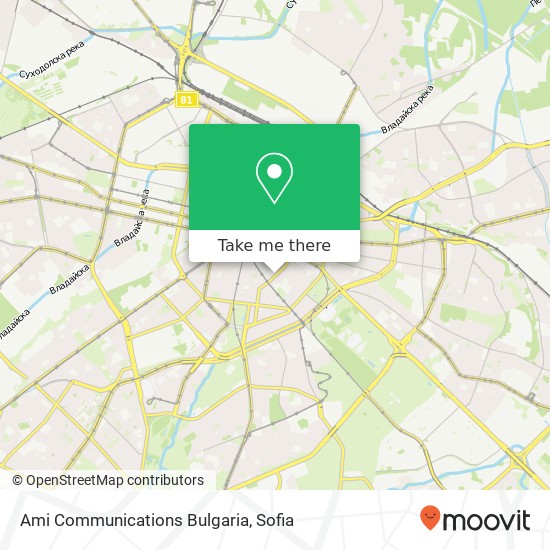 Ami Communications Bulgaria map