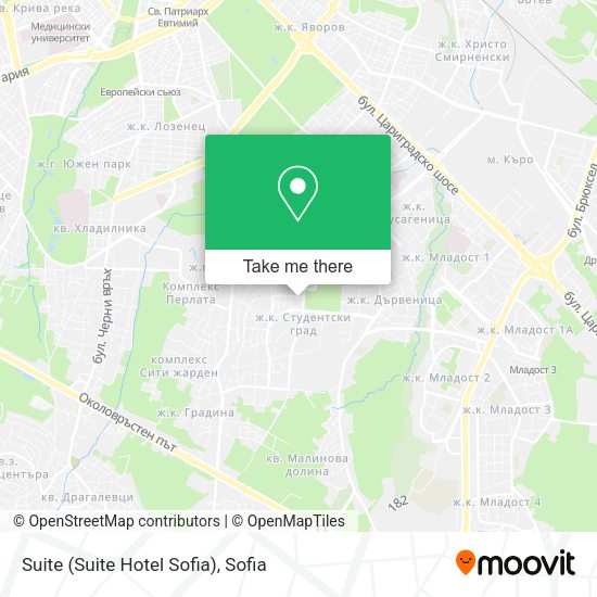 Карта Suite (Suite Hotel Sofia)