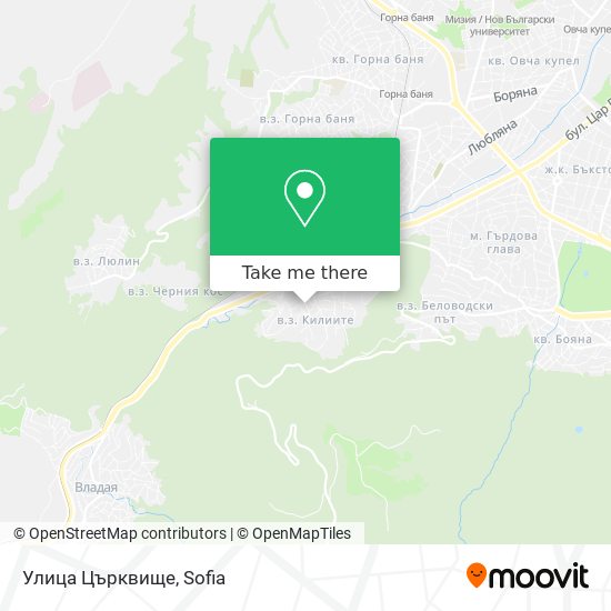 Улица Църквище map