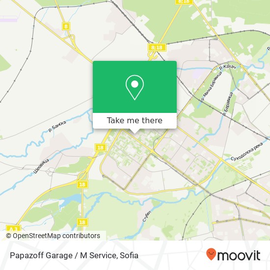 Карта Papazoff Garage / M Service