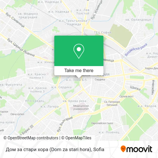 Карта Дом за стари хора (Dom za stari hora)