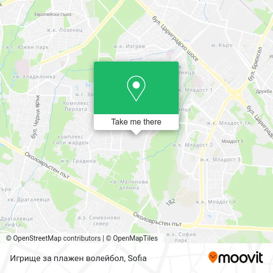 Карта Игрище за плажен волейбол