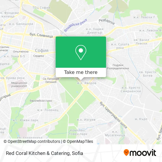 Карта Red Coral Kitchen & Catering