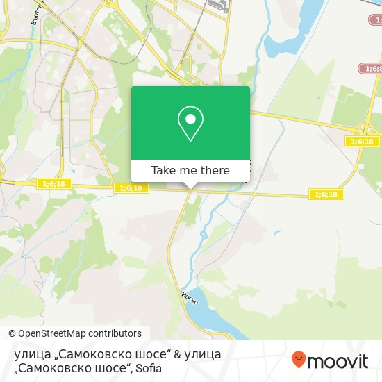 улица „Самоковско шосе“ & улица „Самоковско шосе“ map