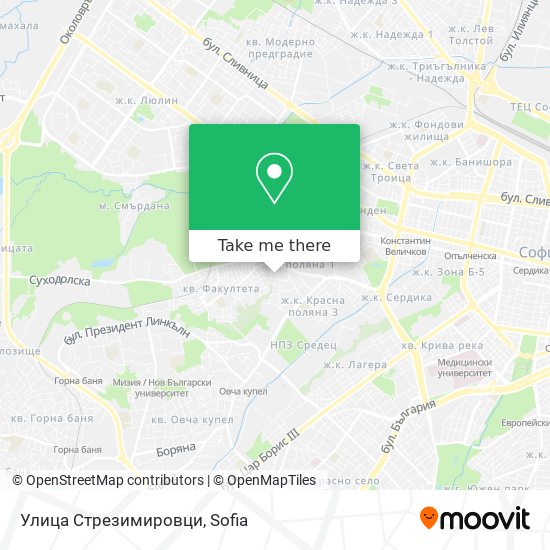 Улица Стрезимировци map
