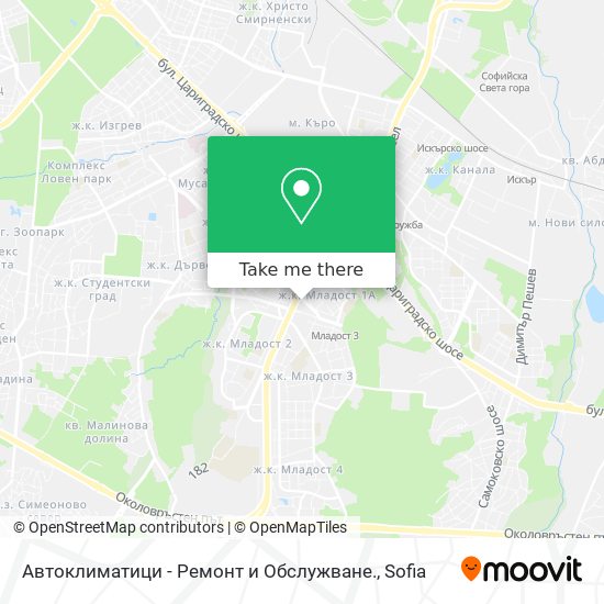 Автоклиматици - Ремонт и Обслужване. map