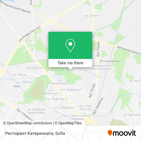 Карта Ресторант Катеричката