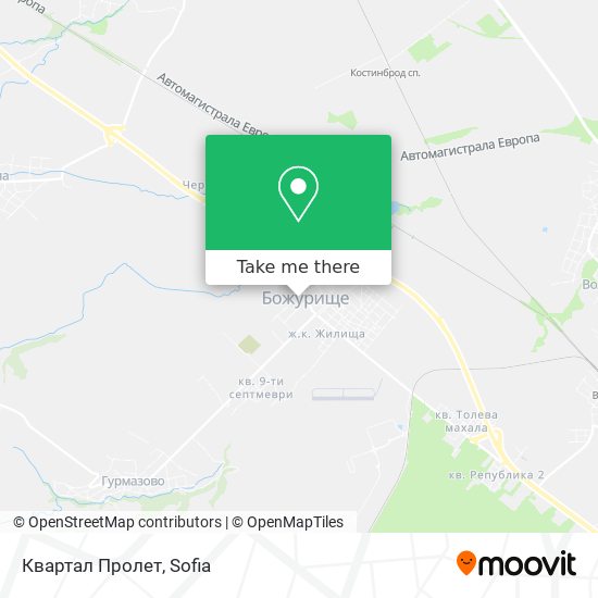 Квартал Пролет map