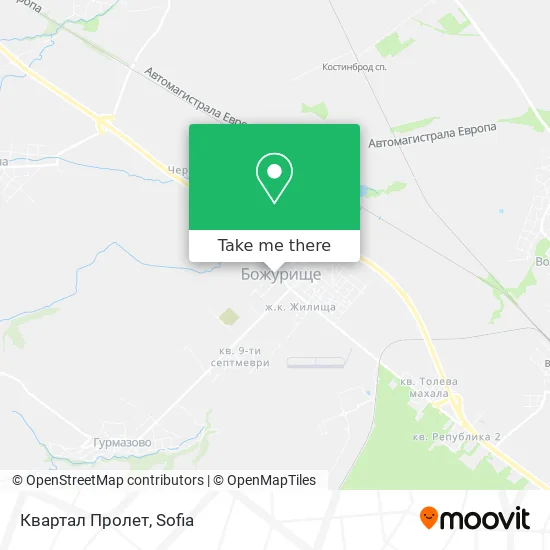 Карта Квартал Пролет