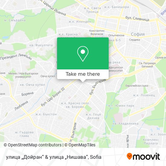 улица „Дойран“ & улица „Нишава“ map