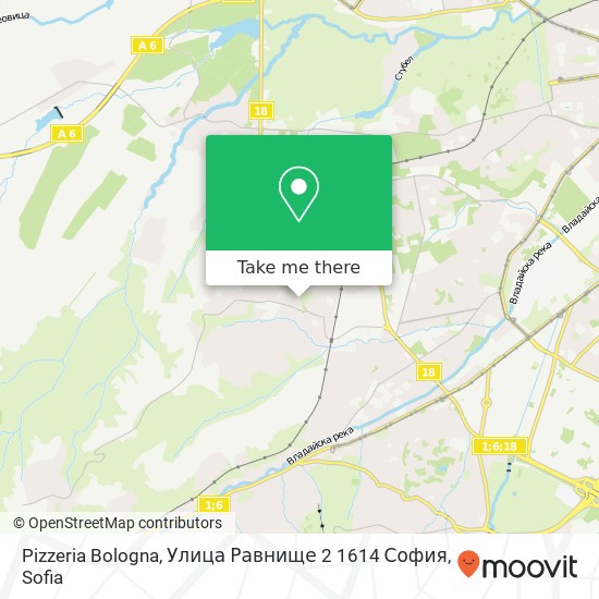 Pizzeria Bologna, Улица Равнище 2 1614 София map