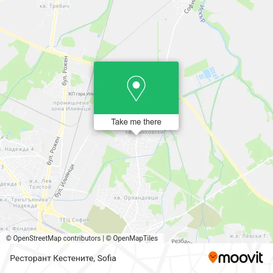 Карта Ресторант Кестените