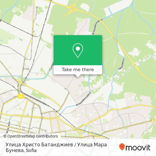 Улица Христо Батанджиев / Улица Мара Бунева map