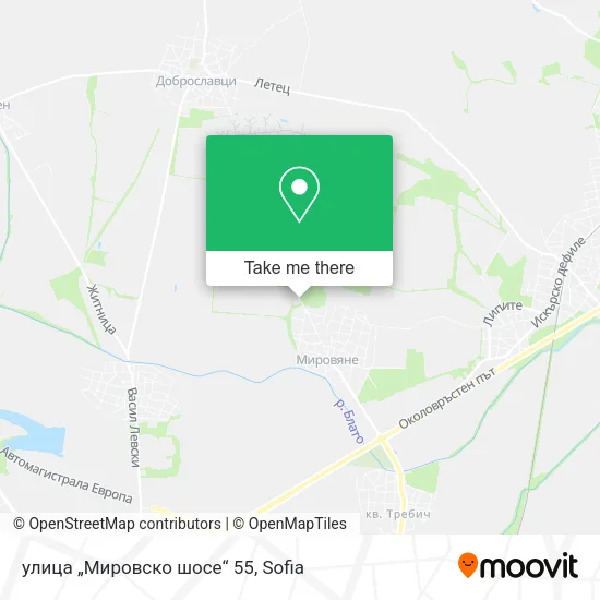 Карта улица „Мировско шосе“ 55