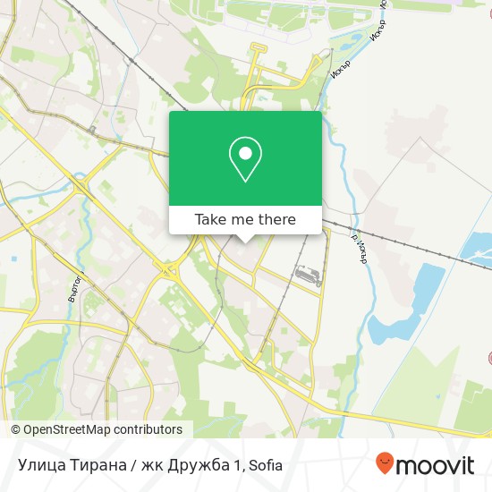 Улица Тирана / жк Дружба 1 map