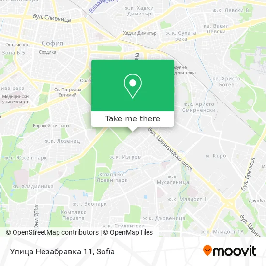 Улица Незабравка 11 map