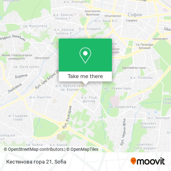 Кестенова гора 21 map
