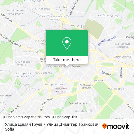 Улица Дамян Груев / Улица Димитър Трайкович map