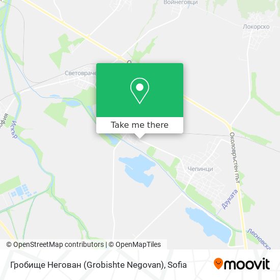 Карта Гробище Негован (Grobishte Negovan)