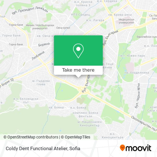 Coldy Dent Functional Atelier map