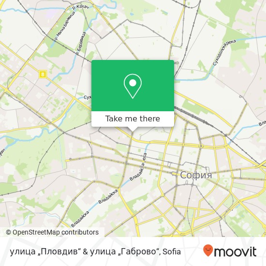 Карта улица „Пловдив“ & улица „Габрово“