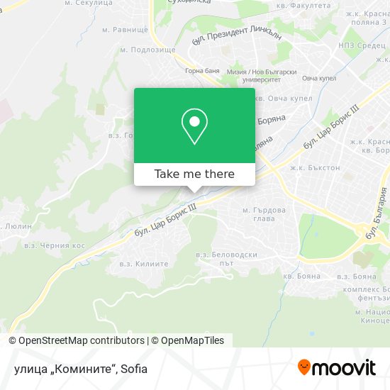 улица „Комините“ map