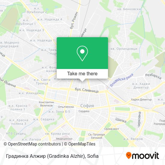 Карта Градинка Алжир (Gradinka Alzhir)
