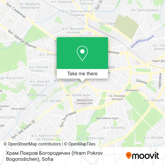 Карта Храм Покров Богородичен (Hram Pokrov Bogorodichen)