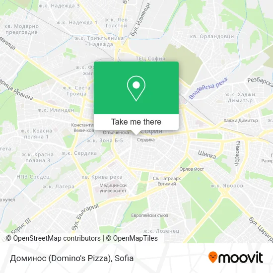 Карта Доминос (Domino's Pizza)