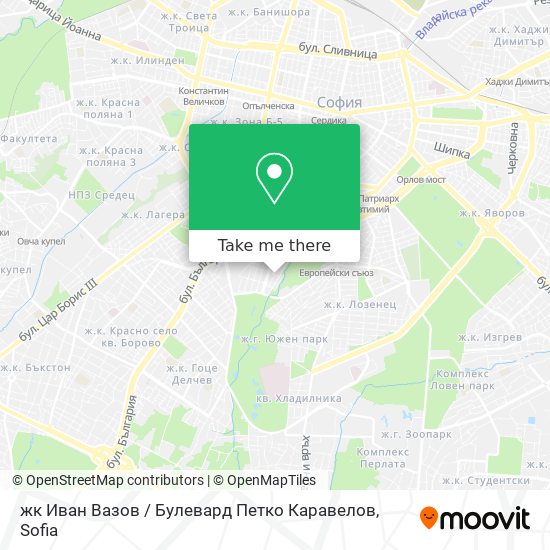 жк Иван Вазов / Булевард Петко Каравелов map