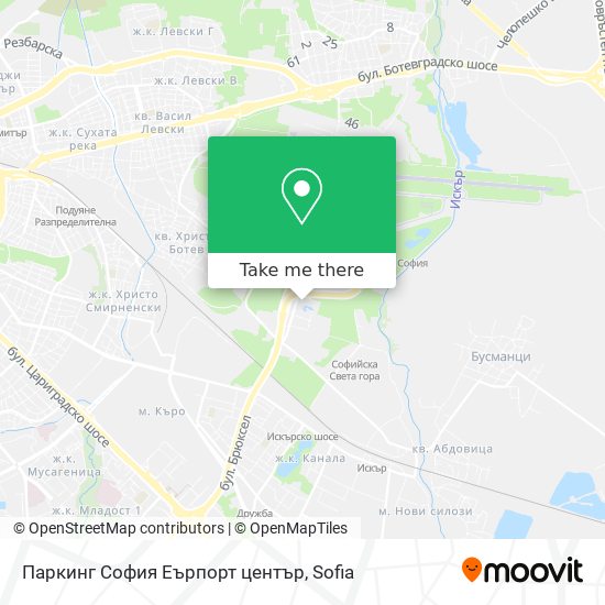 Паркинг София Еърпорт център map