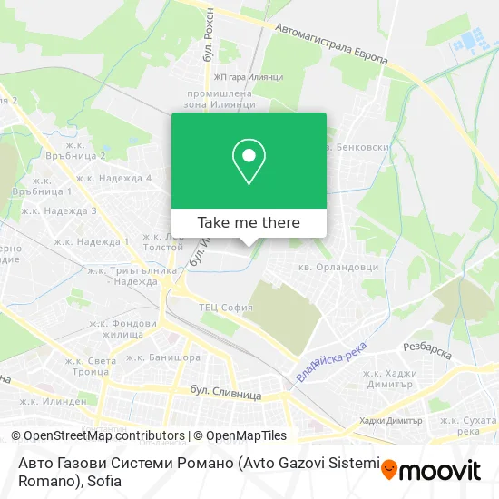 Карта Авто Газови Системи Романо (Avto Gazovi Sistemi Romano)