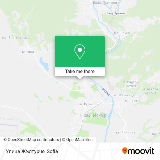 Карта Улица Жълтурче