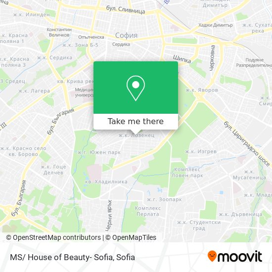 MS/ House of Beauty- Sofia map