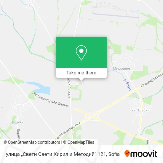Карта улица „Свети Свети Кирил и Методий“ 121