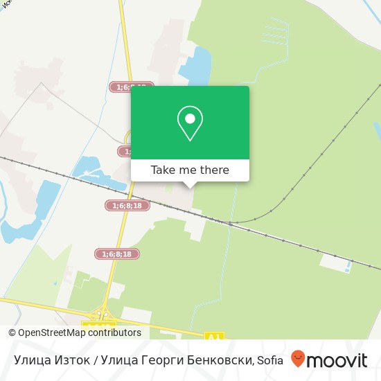 Улица Изток / Улица Георги Бенковски map