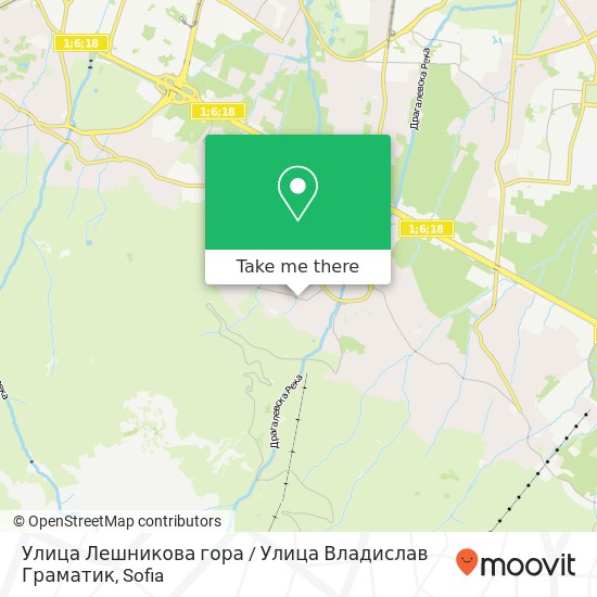 Улица Лешникова гора / Улица Владислав Граматик map