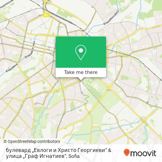 Карта булевард „Евлоги и Христо Георгиеви“ & улица „Граф Игнатиев“